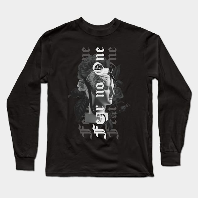 "FEAR NO ONE" WHYTE - STREET WEAR URBAN STYLE Long Sleeve T-Shirt by LET'TER